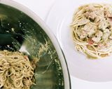 ババガヌーシュと鴨ローストの冷製パスタ作り方5写真