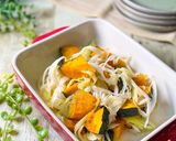 レンジで♪かぼちゃとネギの旨塩蒸し作り方5写真