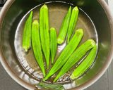 オクラとトマトの白醤油おひたし(下処理付作り方3写真