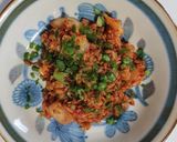 怠け者の残りご飯とミンチとキムチ炒飯作り方7写真
