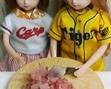 リカちゃん♡野球シリーズ*広島鯉なめろう作り方3写真