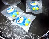 ポッチャマ白玉と流氷ゼリー作り方20写真