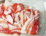 豚バラ３醤合わせ味噌炒め。作り方2写真