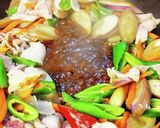 豚バラ３醤合わせ味噌炒め。作り方8写真