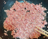 三色丼☆豚とたまごのそぼろ丼作り方2写真