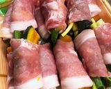 カボチャとネギの豚肉巻き作り方5写真