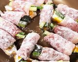 カボチャとネギの豚肉巻き作り方6写真