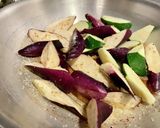 パンチェッタと夏野菜のトマトパスタ作り方2写真