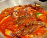 パンチェッタと夏野菜のトマトパスタ作り方4写真