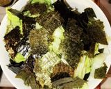 海苔レタスサラダ!丸々1個でも!作り方4写真