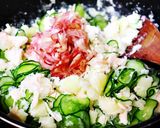 梅と茗荷で夏のポテトサラダ作り方9写真
