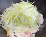 青パパイヤと鶏肉のきんぴら作り方3写真