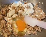 オートミールと豆腐でお好み焼き作り方3写真