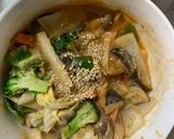 肉無チクワ洋風梅照りクリーム味野菜炒作り方19写真