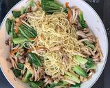 中華麹で決まる！たっぷりきのこの焼きそば作り方7写真