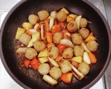 時短♪簡単♪安い♪肉団子の酢豚風♪作り方3写真