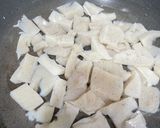 顆粒出汁で味付け　お通しのこんにゃく作り方1写真