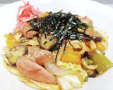 超簡単！夏野菜のソース焼きうどん！！作り方8写真