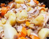 ストウブ55分♪簡単絶品・鶏肉無水煮込み作り方8写真