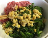 種もワタも食べるゴーヤと豚肉のかき揚げ作り方3写真