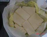 白菜と豚肉のミルフィーユ蒸し作り方2写真