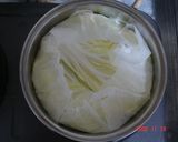 白菜と豚肉のミルフィーユ蒸し作り方4写真