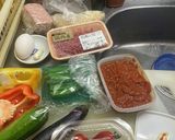 ゴロゴロ夏野菜の　旨トマ　ハンバーグ作り方1写真
