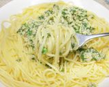 田舎風バジルペーストのパスタ作り方9写真