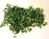m簡単！ニラとひき肉のつくね風作り方1写真