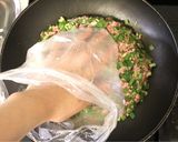 m簡単！ニラとひき肉のつくね風作り方3写真