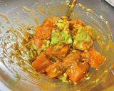 アボカドとサーモンのユッケ丼作り方5写真