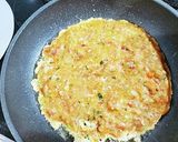 餃子の餡で簡単美味しい玉子焼き！作り方3写真