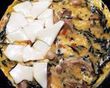 ひじき煮でチーズオムレツ作り方3写真