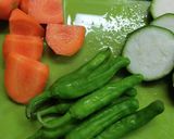 肉団子と揚げ野菜の中華炒め作り方2写真