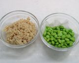大豆ミートと枝豆のカレーそぼろ丼作り方3写真