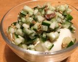 冷奴に！胡瓜と茗荷の胡麻和え作り方3写真