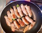 お肉で巻き巻き作り方5写真