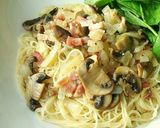 保育園の和風バター醤油パスタ作り方4写真