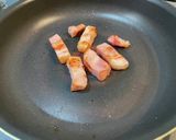 ベーコンのクリームジェノベーゼパスタ作り方2写真