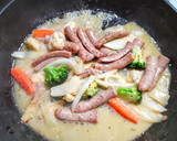 ソーセージと冷凍野菜の辛子マヨネーズ炒め作り方3写真