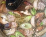 簡単!肉だんごとしいたけの生姜スープ♪作り方3写真