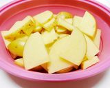 空心菜と新じゃがとトマトのお味噌汁作り方2写真
