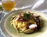 茄子とタコの冷製パスタ♪作り方5写真