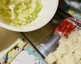 明太もちチーズもんじゃ作り方1写真
