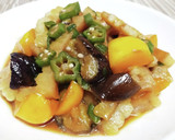 超簡単！白ゴーヤと夏野菜の味噌炒め！！作り方7写真