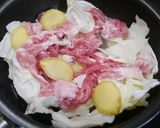 簡単！豚こまとキャベツの生姜白だし煮作り方1写真