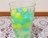 ポッチャマカラー氷のドリンク作り方4写真