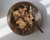 箸が止まらない!ネギ塩焼肉風ソイミート作り方2写真