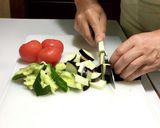 夏野菜のピリ辛桃屋サラダ♪ૢ作り方3写真