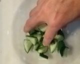 胡瓜と青リンゴのサラダ作り方1写真